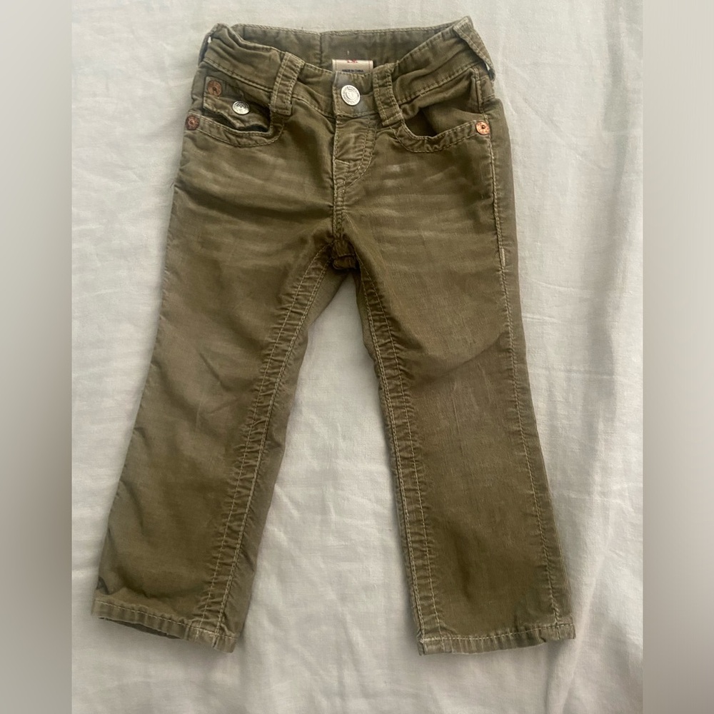 True Religion Toddler Little Kids Big T Straight Leg Corduroy pants